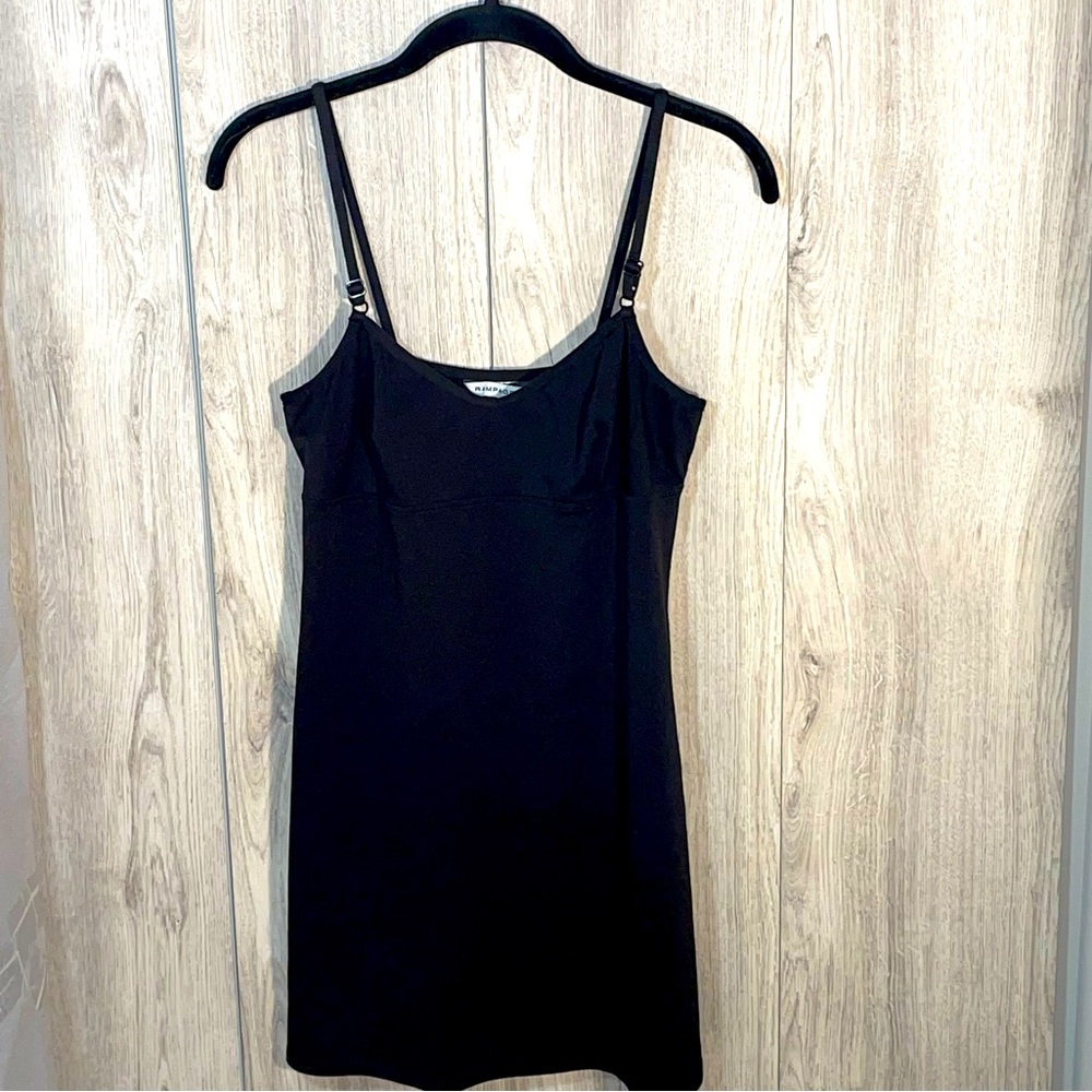 Rampage Classic Black Mini Slip Dress Spaghetti Straps Size Small